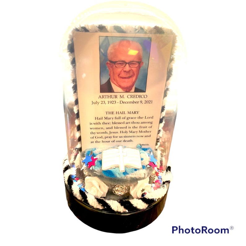 Funeral Memorial Prayer Card Holder Personalized Prayer Card Etsy