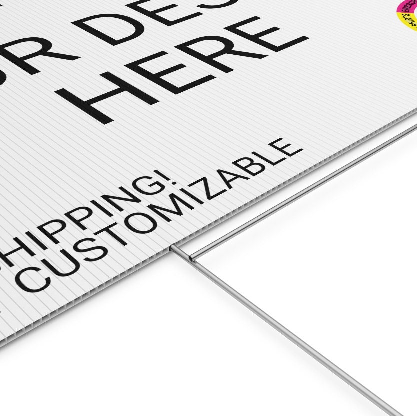 Customizable Yard Signs Design Your Own Outdoor Sign for Events & Announcement Etsy