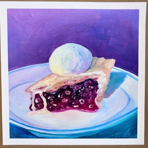 Print of cherry cake