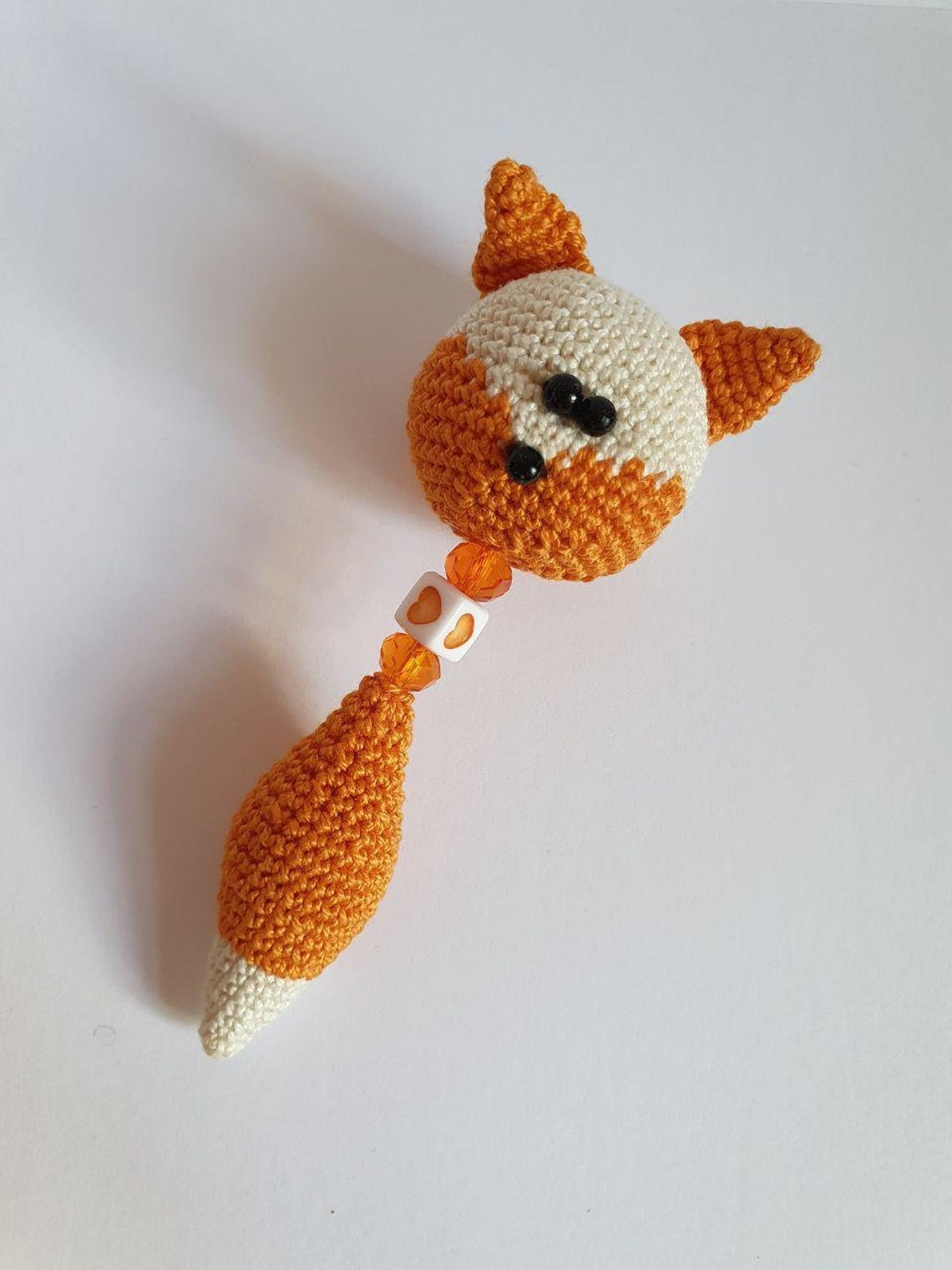 Little Fox Amigurumi Fox Keychain Handmade Fox Toy Fox - Etsy UK