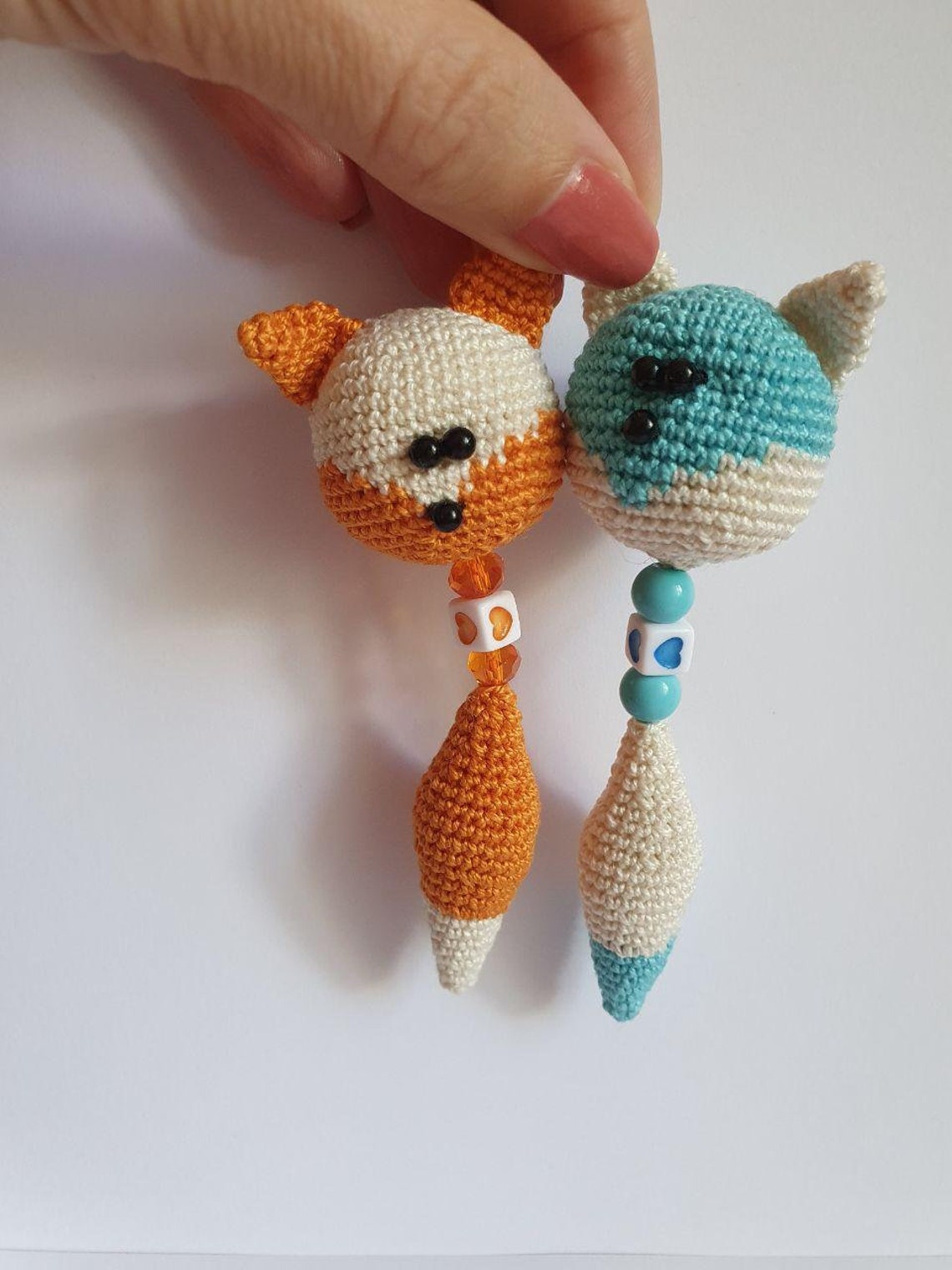 Little Fox Amigurumi Fox Keychain Handmade Fox Toy Fox - Etsy UK