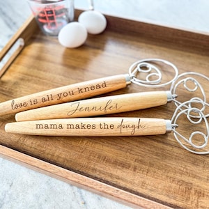 Personalized Sourdough Whisk, Danish Whisk, Whisk With Funny Saying, Bread Making Whisk, Whisk for Sourdough, 13&quot; Danish Whisk