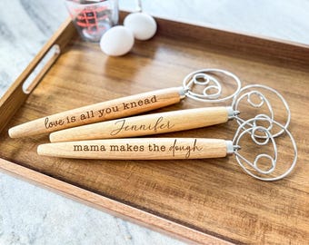 Personalized Sourdough Whisk, Danish Whisk, Whisk With Funny Saying, Bread Making Whisk, Whisk for Sourdough, 13" Danish Whisk
