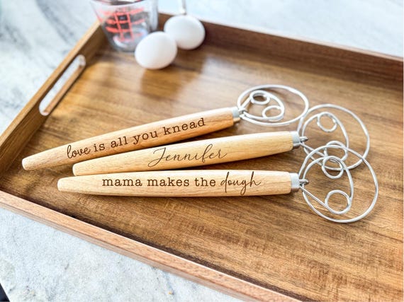 Personalized Sourdough Whisk, Danish Whisk, Whisk With Funny Saying, Bread Making Whisk, Whisk for Sourdough, 13" Danish Whisk