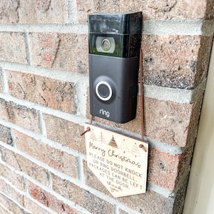Please Do Not Knock or Ring Doorbell, Door Sign, Do Not Disturb Sign, Sleeping Baby Sign, Baby Sleeping Don’t Knock Doorbell Sign