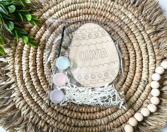 Easter DIY Paint Kit, Easter Basket Stuffer, Personalized Easter egg, Easter Paint Kit, Paint Kit for Kids with Name, Name Paint Kit