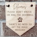 Please Do Not Knock or Ring Doorbell, Door Sign, Do Not Disturb Sign ...