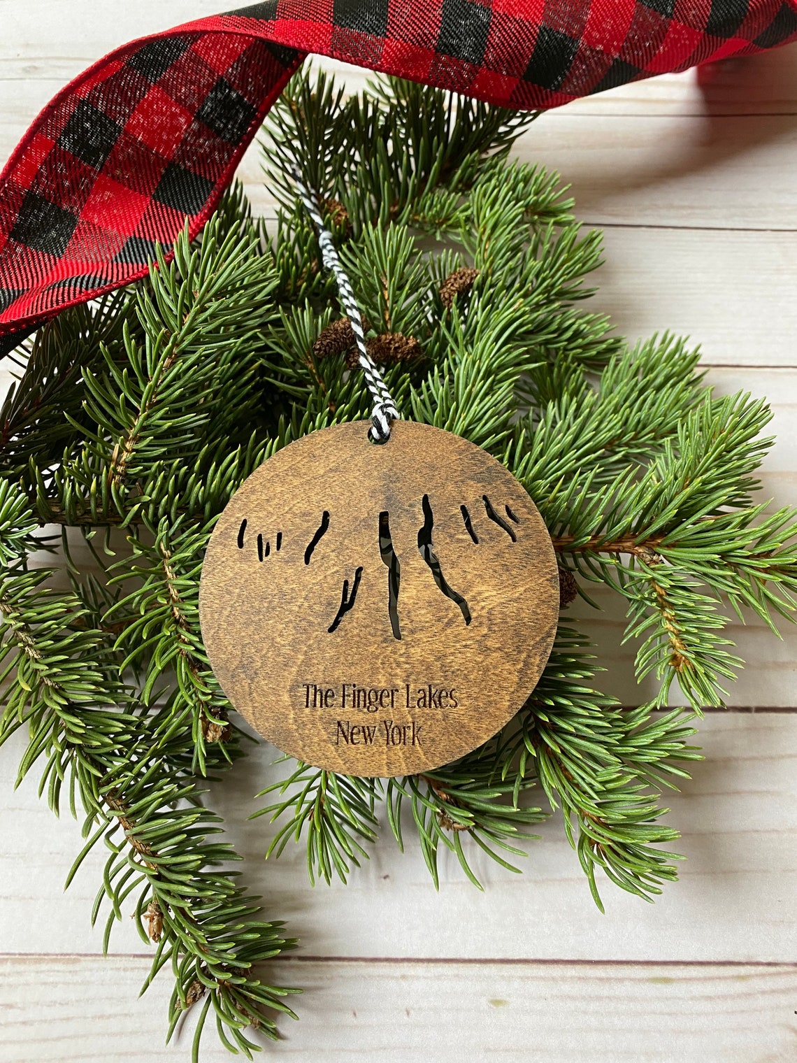 Finger Lakes Ornament New York Ornament Custom Wood Etsy UK