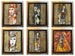 Bulgarian Folk Motifs, Original Wall Art Encaustics Painting on Wood Unframed or Framed 