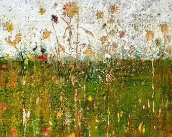 Prairie, Midwest Landscape, Fine Art Print, Mat Board 12x12 in, Art 8x8 in, Free Shipping, Unframed
