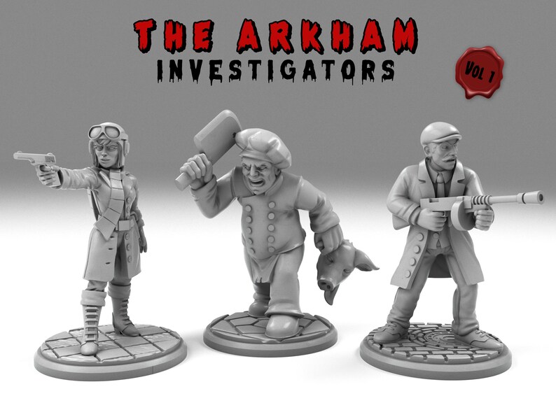 Arkham Investigators Vol. 1 for Arkham and Eldritch Horror / Etsy