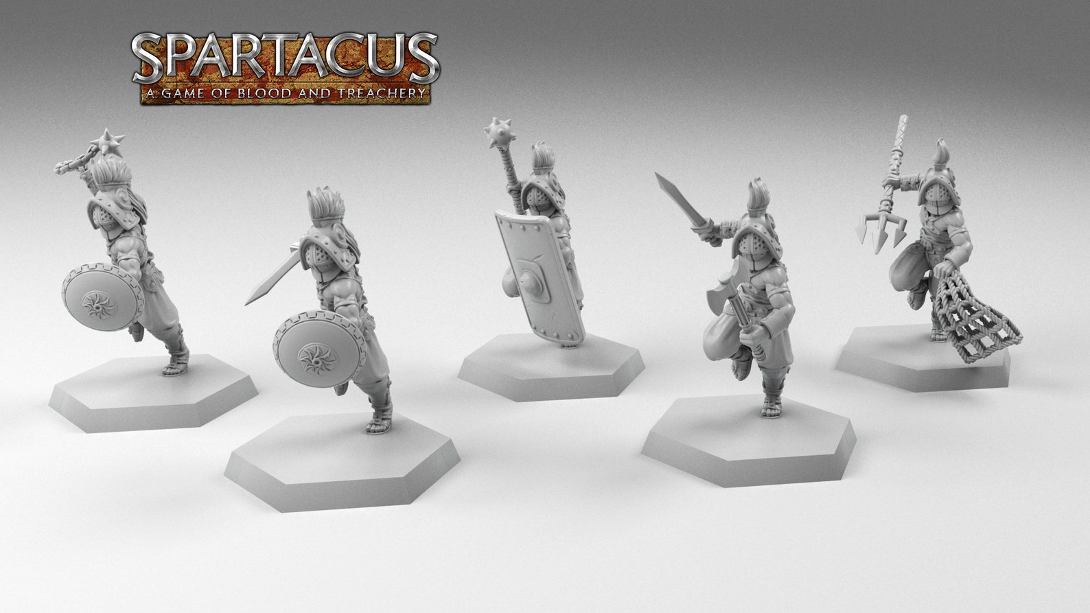 Gladiators board game miniatures / Spartacus Zombicide Etsy