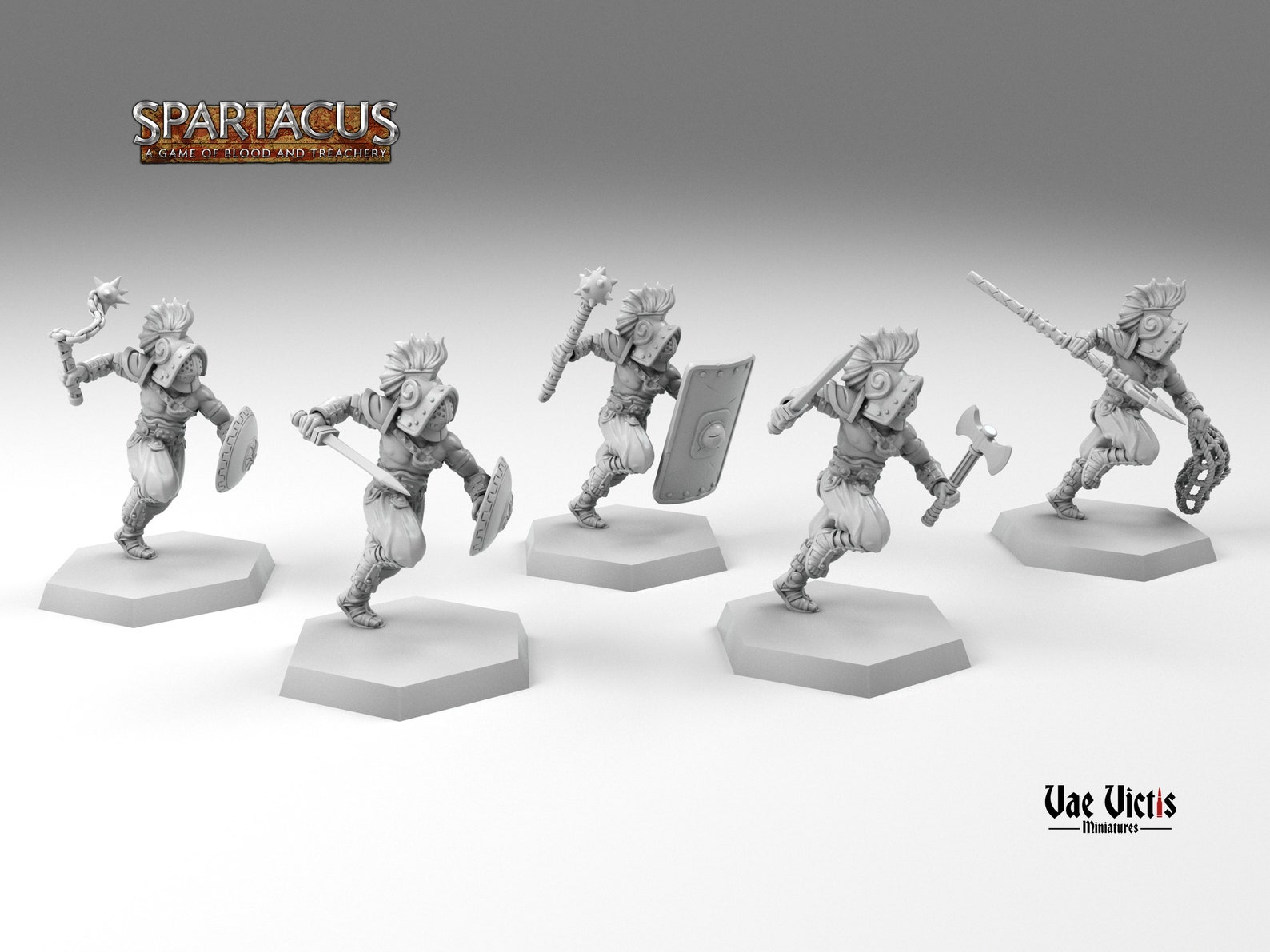 Gladiators board game miniatures / Spartacus Zombicide Etsy