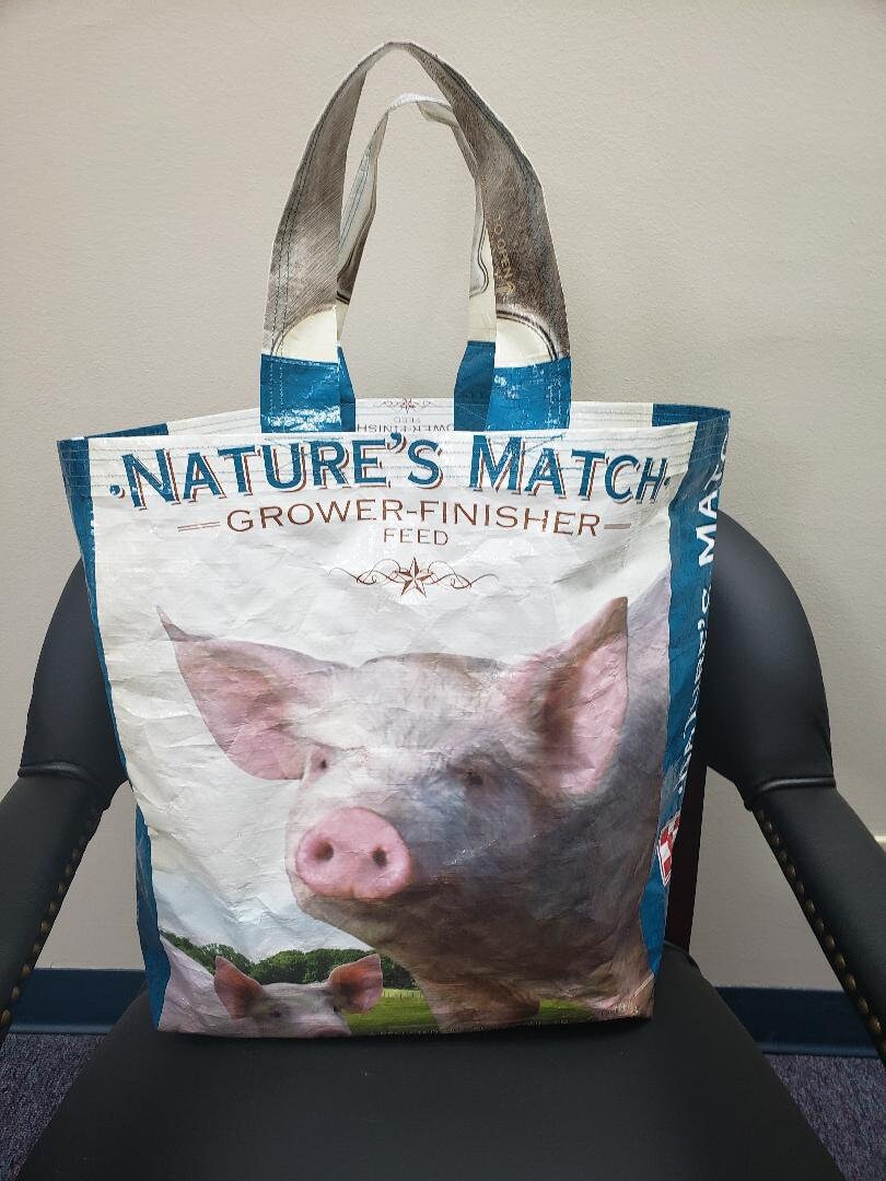 Reusable Feed Sack Totes Etsy