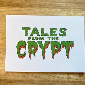 Tales From The Crypt | horror digital art print