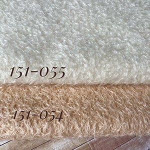16mm German sparse curled mohair 1/8 of a yard- for teddy bears, teddy dolls and other craft projects