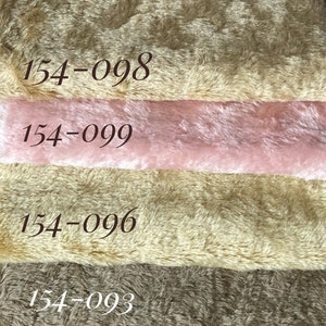 20mm pile Mohair German medium dense curled 1/8 of a yard- for teddy bears, teddy dolls and other craft projects