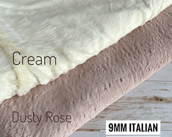 9mm pile dense Italian Viscose for teddy bears, teddy dolls and other craft projects