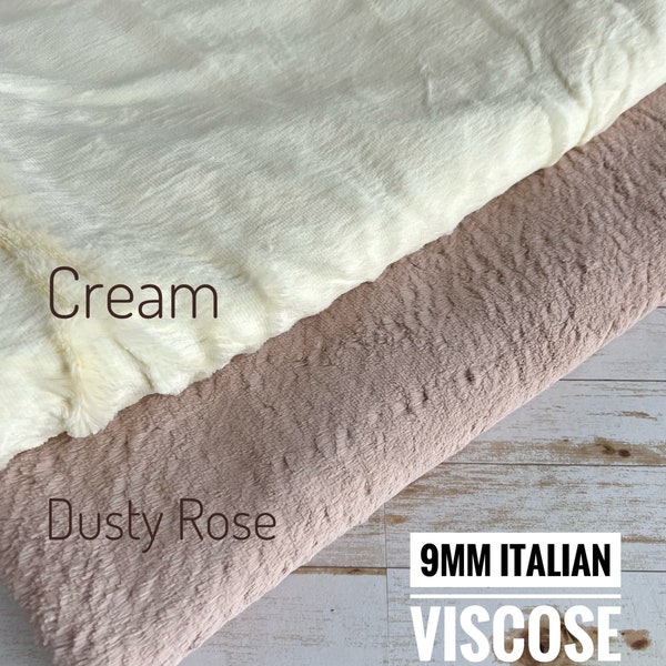 9mm pile dense Italian Viscose for teddy bears, teddy dolls and other craft projects