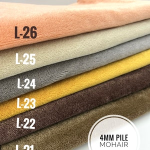 NEW! 4mm pile German dense soft straight mohair for teddy bear, teddy dolls and other craft projects