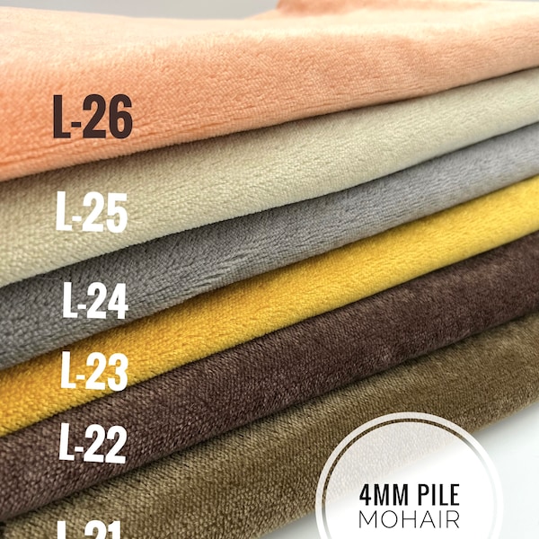 NOUVEAU! Poil de 4 mm Mohair droit doux dense allemand pour ours en peluche, poupées en peluche et autres projets d’artisanat