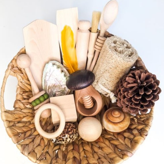 Baby Sensory Basket Montessori Treasure Basket Personalised Etsy UK