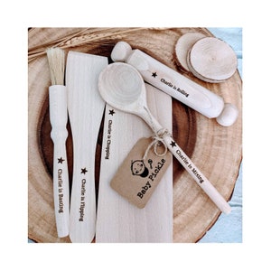 Personalised Kids Baking Set | Wooden Utensils | My 1st Baking Set