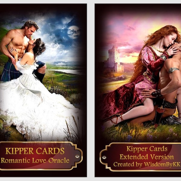 Kipper cards. Extended version oracle deck. Romantic Love oracle.