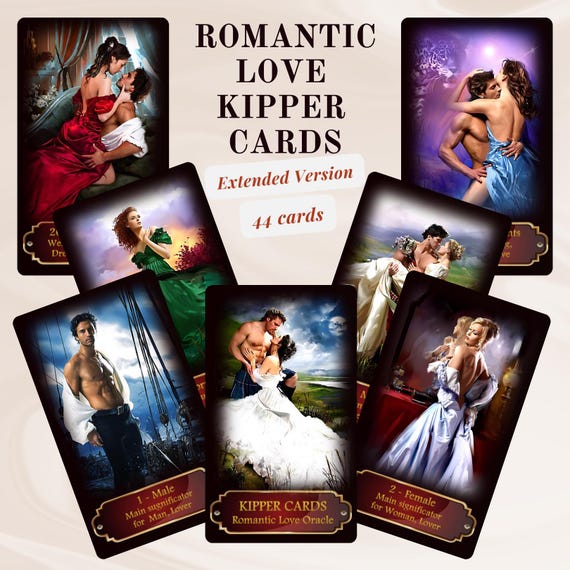 Kipper Cards. Extended Version Oracle Deck. Romantic Love Oracle