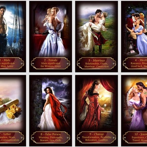 Kipper cards. Extended version oracle deck. Romantic Love oracle. image 4