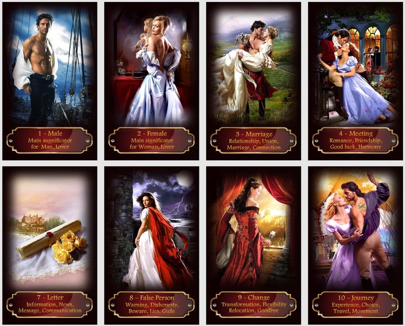 Kipper cards. Extended version oracle deck. Romantic Love oracle. image 4