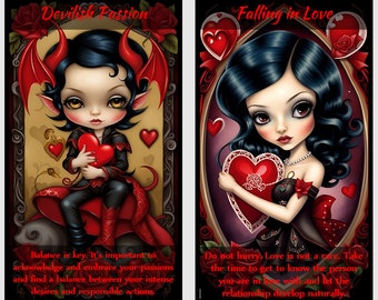 Lovers Oracle Card Deck: Handmade Fortune Telling Cards