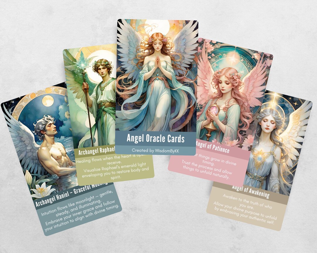 Angel Oracle Card Deck: Celestial Guidance, Affirmation & Inspiration ...