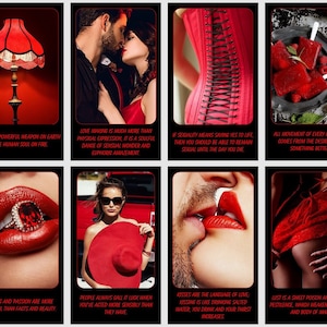 Cartas del oráculo de la pasión y la sensualidad. Cartas de afirmación.