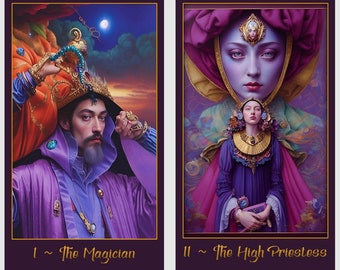 Surreal Renaissance Tarot deck. Renaissance mystery tarot cards