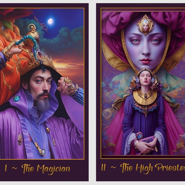 Surreal Renaissance Tarot deck. Renaissance mystery tarot cards