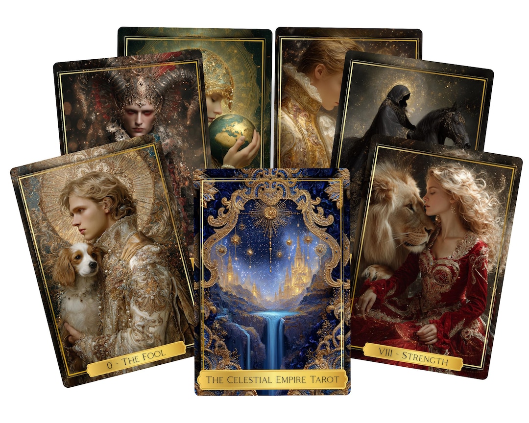 The Celestial Empire Tarot – 78 Tarot Cards Deck With QR Code Guidance ...