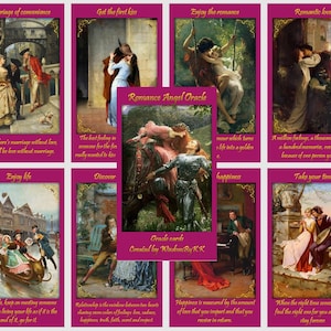 Romance Angels oracle deck. Love oracle cards