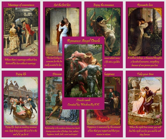 Cartas de tarot para principiantes, 44 cartas románticas de ángel oráculo,  cartas de tarot con libro guía raro fuera de impresión, juego de cartas de