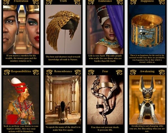 Egyptian God oracle deck. Eye of Horus  oracle cards