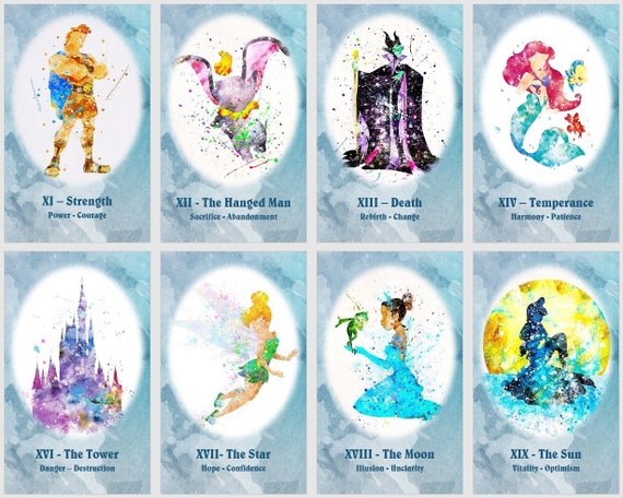 Animated Movie Tarot Deck. Cartoon Inspired Tarot - Etsy Animated Movie Tarot Deck. Cartoon Inspired Tarot - Etsy