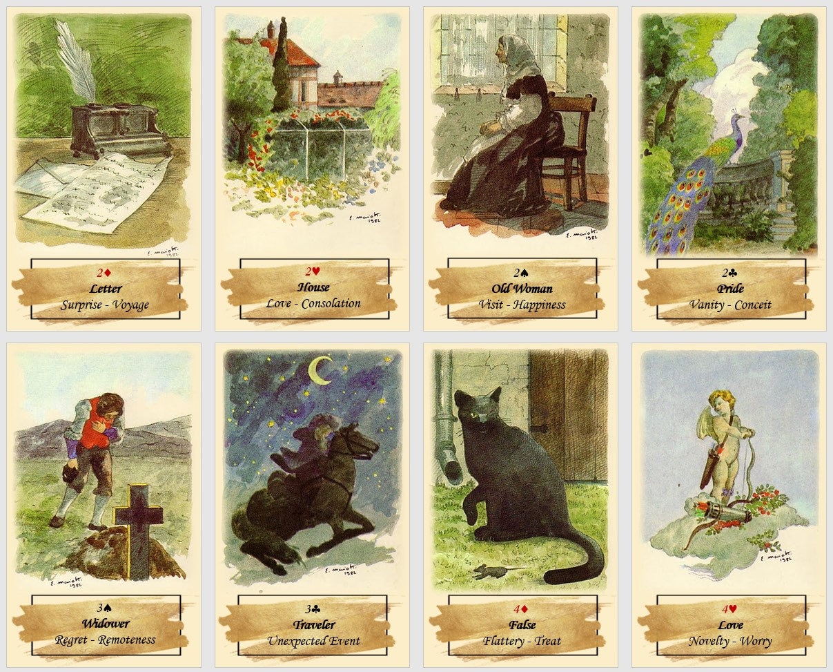 Gypsy Oracle Deck. Fortune Telling Cards. - Etsy Gypsy Oracle Deck. Fortune Telling Cards. - Etsy