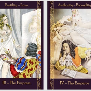 Jeu de tarot de magie sexuelle. Cartes de tarot aquarelles