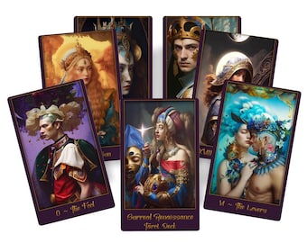 Surreal Renaissance Tarot Deck: Handmade Fortune Telling Cards