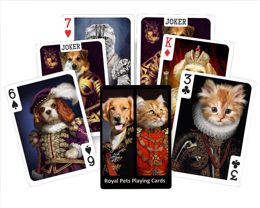 Best Friends Playing Cards, By Ruth Aystead - Beagle