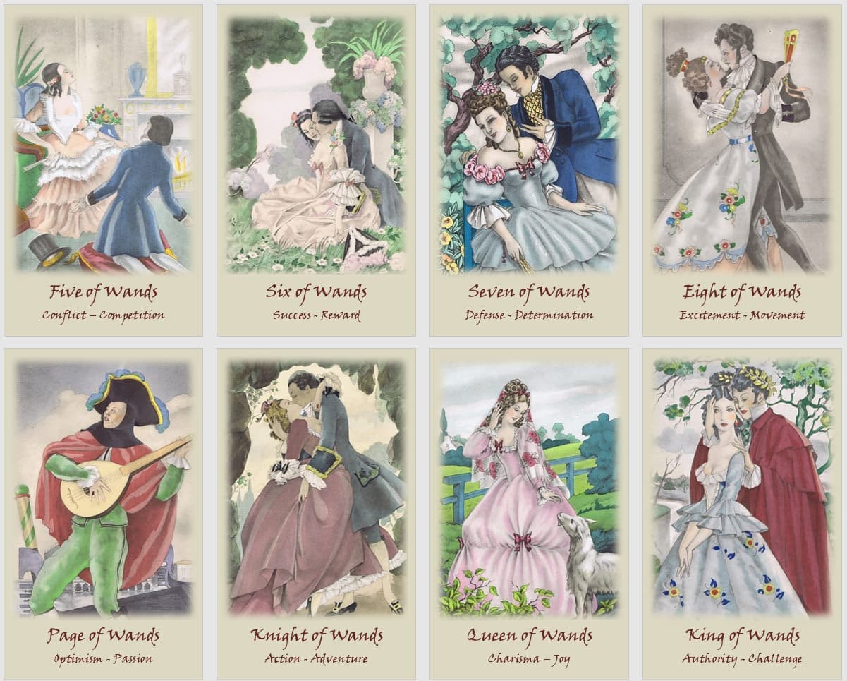 Romantic Love Tarot Deck. Watercolor Tarot Cards | Etsy