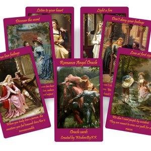 Romance Angels oracle deck. Love oracle cards