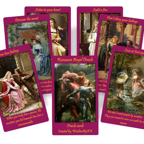 その他 The Romance Angels Oracle Cards Romance Angels Oracle Deck. Love Oracle Cards - Etsy
