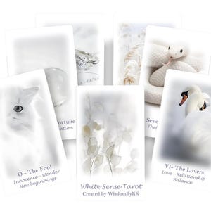 White Sense Tarot deck. Purity and Innocence Tarot