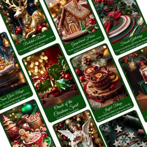 Oracolo dello Spirito Natalizio. Biglietti Oracolo di Natale. Regalo di Natale.